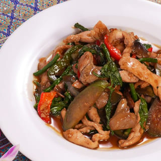 42. Basil Eggplant Stir-Fry/バジルなす炒め
